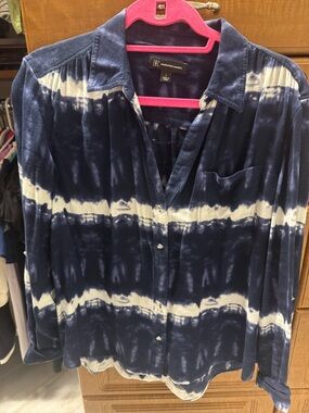 INC International Concepts tie-dye ladies blouse